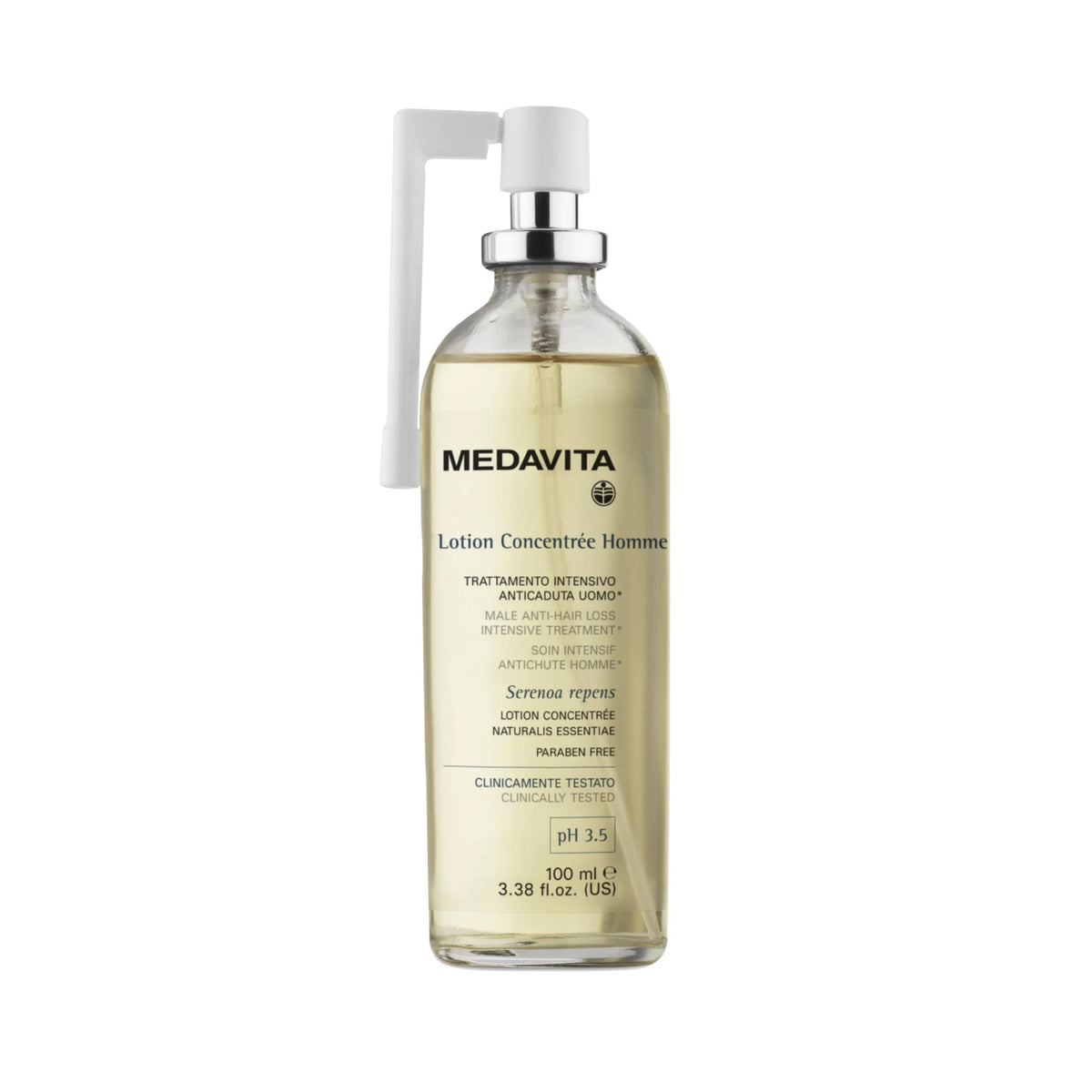 Medavita Lotion Concentrée Homme Male Anti-Hair Loss Intensive Treatment Spray 100ml scalp lotion spray #Size_100ml