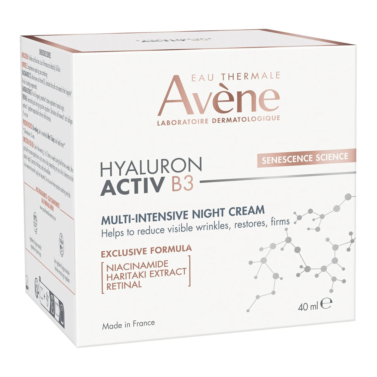 Avène Hyaluron Activ B3 Multi-Intensive Night Cream 40ml carton