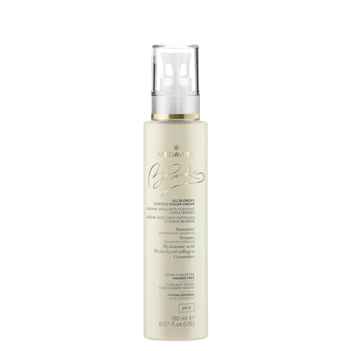 Medavita Blondie All Blondes Cuticle Sealer Cream 150ml hair cream #Size_150ml