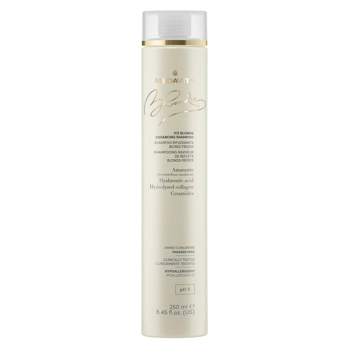 Medavita Blondie Ice Blonde Enhancing Shampoo 250ml shampoo #Size_250ml