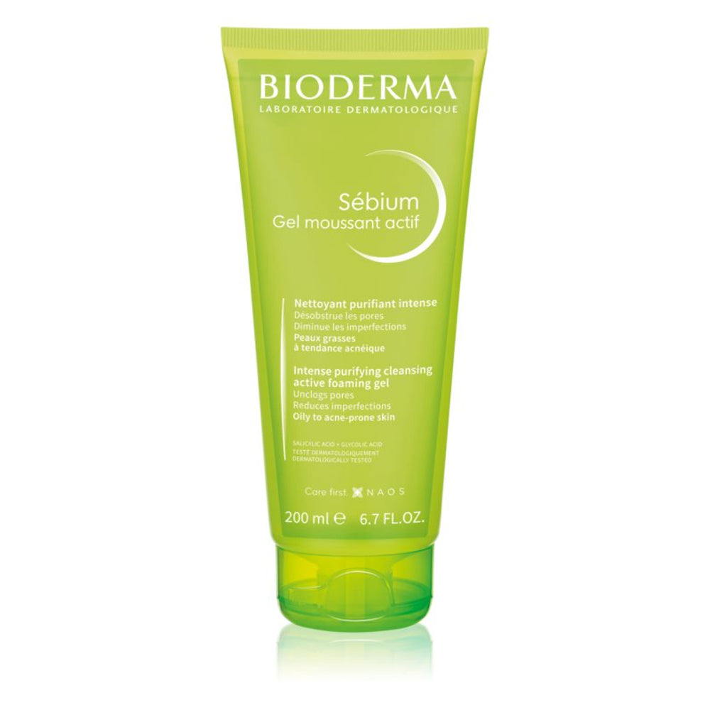 Bioderma Sébium Gel Moussant Actif Deep Cleansing Gel For Oily And Problematic Skin